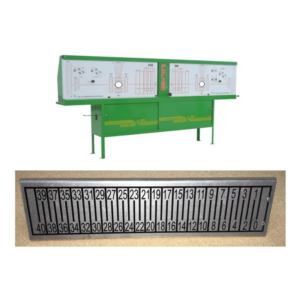 Escala triângulo para alinhador a laser